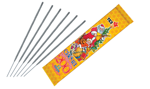  Бенгальские свечи 6 шт 200 мм в пакете  в Кропоткине